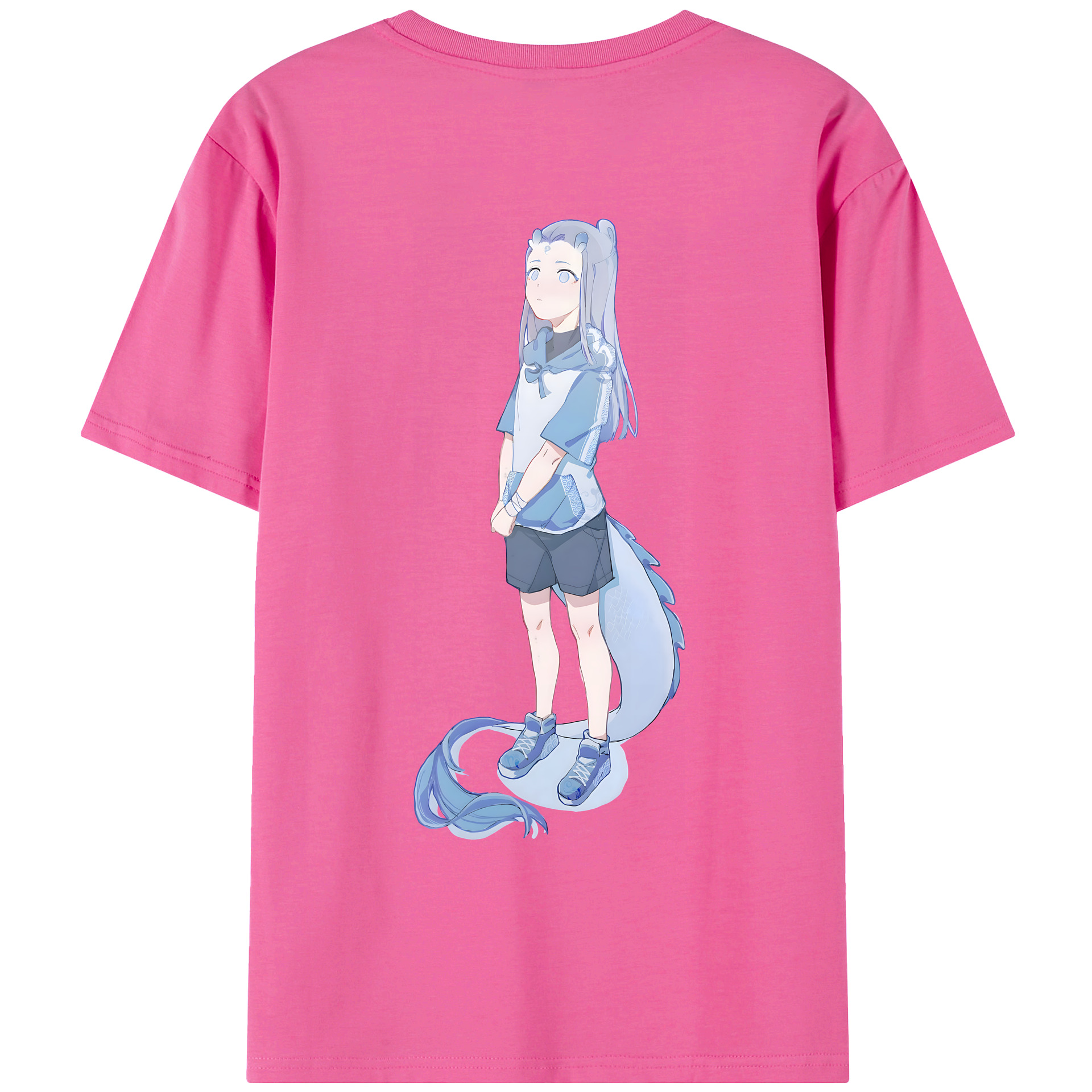 （画像用） Ne Zha 2 ナタ 魔童の大暴れ レディース半袖Tシャツ(バックプリント)